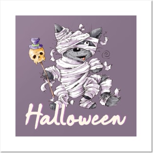 Halloween Funny Cat Posters and Art